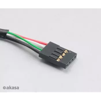 Akasa AK-CBUB06-60BK kabel USB 2.0 iz notranjega na zunanji priključek, 60 cm, črn