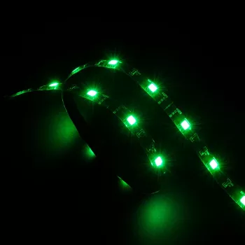 Akasa Vegas AK-LD02-05GN zelen LED trak za ohišje PC - 50cm, 30 LED, SMD 5050, 12V DC, Molex