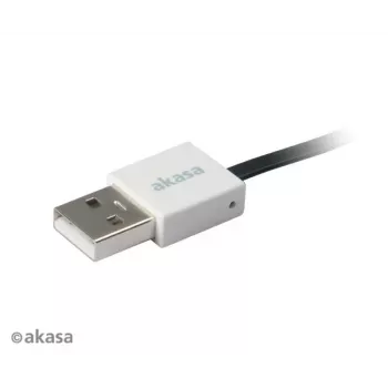 Kabel Akasa PROSLIM USB 2.0, A–Micro B, 1m, roza, superslim za sinhronizacijo in polnjenje