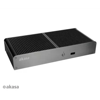 Akasa Tesla T ohišje NUC brez ventilatorja - črno - UCFF - USB