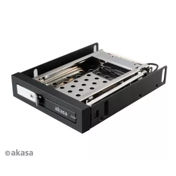 Akasa AK-IEN-08 adapter iz 2,5 palca na 3,5 palca režo, SATA III 6 Gbit/s, plastika/nerjavno jeklo, črn