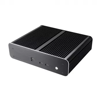 Akasa Euler TX ohišje Thin Mini-ITX brez ventilatorja - aluminij - črno