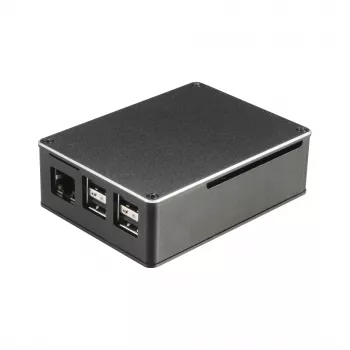 Akasa A-RA02-M1B ohišje za Raspberry Pi, aluminij, brezventilatorsko pasivno hlajenje, črno