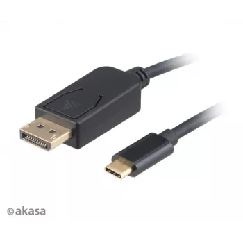 Akasa AK-CBCA11-18BK kabel USB-C na DisplayPort 1,8 m - 4K@60Hz - črn