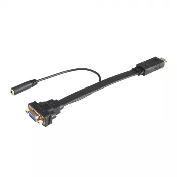 Akasa AK-CBHD18-20BK adapter kabel HDMI na VGA 0,2 m črn