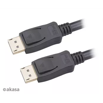 Akasa AK-CBDP23-50BK kabel DisplayPort 1.4 5 m črn