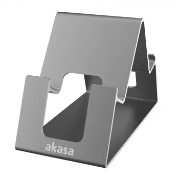 Akasa Aries Pico aluminijasto stojalo za telefon in tablico sivo
