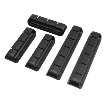 Akasa držalo za kable 3x3-port + 2x5-port črno