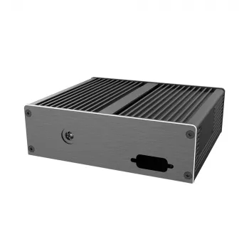 Akasa Ashton T ASUS Tinker Board 3N SBC ohišje z dvojnimi posameznimi vrati LAN, brez ventilatorja, črno aluminijasto