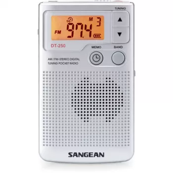 Sangean DT-250 (Pocket 250) srebrn prenosni AM/FM radio