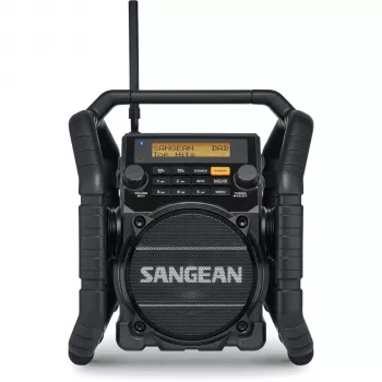 Sangean U-5 DBT (Utility 50) črn - DAB+/FM prenosni radio z Bluetooth, IP64, 7W RMS
