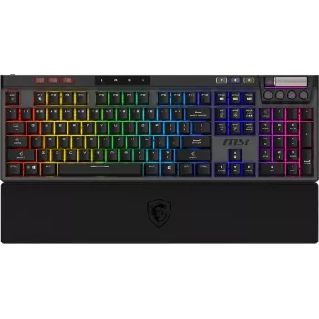 MSI STRIKE PRO W SILENT FR mehanska igralna tipkovnica, tenkeyless, Kailh Low Profile Red stikala, RGB, AZERTY