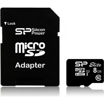 Silicon Power Elite 8GB microSDHC UHS-I pomnilniška kartica Class 10