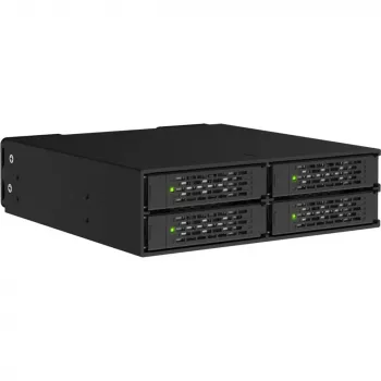 ICY DOCK ToughArmor MB699V5P-B V3 4 rež 2,5 inch NVMe U.2/U.3 SSD PCIe 5.0 Mobile Rack ohišje za 5,25 inch režo (z MCIO priključkom)