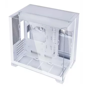 Lian Li O11 Vision-M Micro-ATX stolp, kaljeno steklo, bel