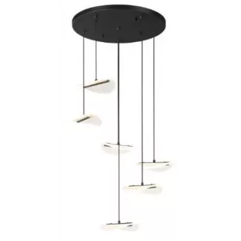 MILALI 44cm viseča svetilka mat črna E27