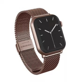 BURGA Metal Mesh Elegance pašček za Apple Watch 38/40 mm rožnato zlat