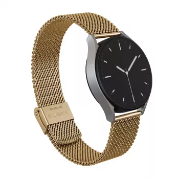 BURGA Metal Mesh Elegance univerzalni pašček za uro 20 mm zlat