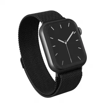 BURGA kovinski mrežasti pas za Apple Watch 42/44 mm (črn)