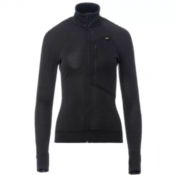 Ženski pulover s kapuco na zadrgo Turbat Ilma, Jet Black