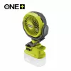 RYOBI ONE+ 18V akumulatorski ventilator s sponko (samo orodje) - 280 CFM, 360° vrtenje