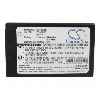 Cameron Sino baterija tipa BLS-5 / BLS-50 / PS-BLS5 za Olympus