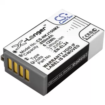 Cameron Sino CS-NKJ150MX nadomestna baterija za Nikon EN-EL24 (850mAh, 7,2V, Li-Ion)