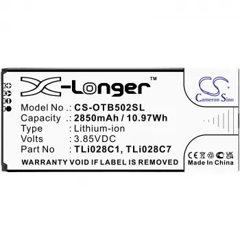 Cameron Sino nadomestna baterija TLi028C1 TLi028C7 za Alcatel 1B 2020 OT-5002 OT-5002A AT&T CS-OTB502SL