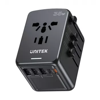 UNITEK Riad EU/US/UK/AUS PD 35W potovalni polnilnik
