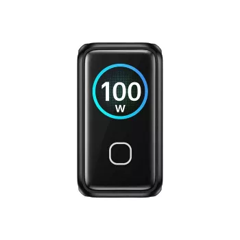 UNITEK GaN polnilnik z zaslonom 100W 3xUSB-C 1xUSB-A PD3.0 QC4.0 črn