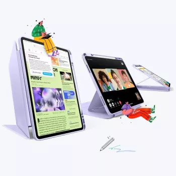 ESR Flip Hybrid ovitek za iPad Air 13 inch (M2 2024) - vijoličen
