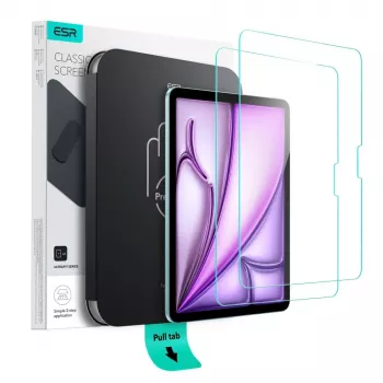 ESR UltraFit zaščitna folija iz kaljenega stekla za iPad Air 11 inch (6./7./8. generacija, 2024–2026), 2 kosa, prozorna