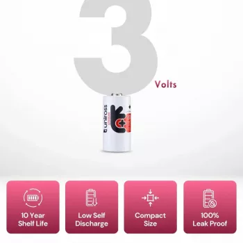Uniross litijeva baterija CR123A 3V 1500mAh