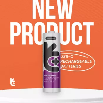 Uniross USB-C C/HR14 litij-ionska baterija 3000mAh, 2 kosa