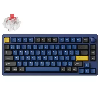 Keychron P1P-O1 75% Lemokey Super Red Switch mehanska tipkovnica, navy blue