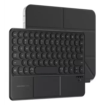 AMAZINGTHING Minimal ovitek Keylite Combo s tipkovnico za iPad Air 13 M3/M4 (2025/2026) - črn