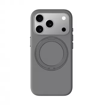 AMAZINGTHING Cloudie ovitek za iPhone 17 Pro s stojalom – siv