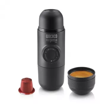 WACACO Minipresso NS prenosni aparat za espresso za Nespresso kapsule, črn