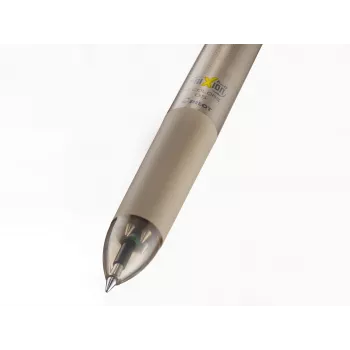 PILOT PEN FriXion Ball 4 gel pero z radirko 4-v-1, črno ohišje, 0,5 mm izjemno fina
