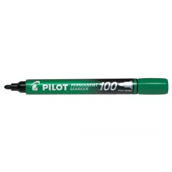 Pilot Pen 100 trajni marker, zelen, 1,0 mm