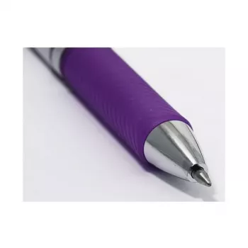 Pentel BL77-VO EnerGel gel pero - 0,7 mm - vijolično črnilo - srebrno ohišje - srednja debelina črte - paket 12 kosov