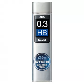 Pentel AinStein HB 0,3 mm sive nadomestne mine, 15 min