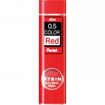 Pentel AIN STEIN rdeče mine za mehanski svinčnik 0,5 mm, briljantna barva