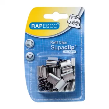 Rapesco RC4050SS luknjač za 4 luknje, nerjavno jeklo, 40 listov, 50 kosov, 125 mm, 80 mm