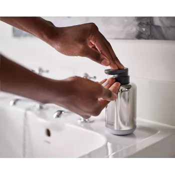 Joseph Joseph EasyStore Luxe dozirnik za milo iz nerjavnega jekla 350 ml