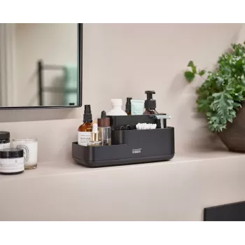Joseph Joseph EasyStore črni organizator za kopalnico
