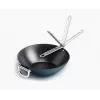 Joseph Joseph Space zložljiv ročaj keramična neoprijemljiva wok ponev 32 cm modra
