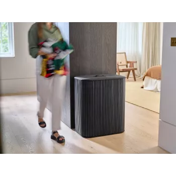 Joseph Joseph Tota Twin Luxe 90L črni ločevalnik perila