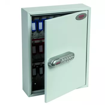 Phoenix Safe KC0601E omarica za ključe - siva - 42 kavljev - elektronska ključavnica - za montažo na steno - 270 x 80 x 350 mm
