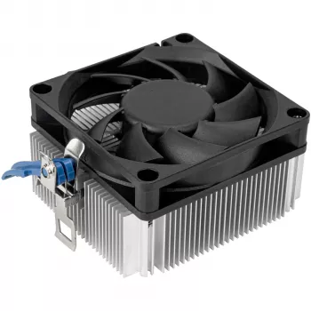 SILVERSTONE TECHNOLOGY SST-NT09-AM5 nizkoprofilsno hladilo CPU, 92mm ventilator, 2 toplotni cevi, AMD AM5, črno